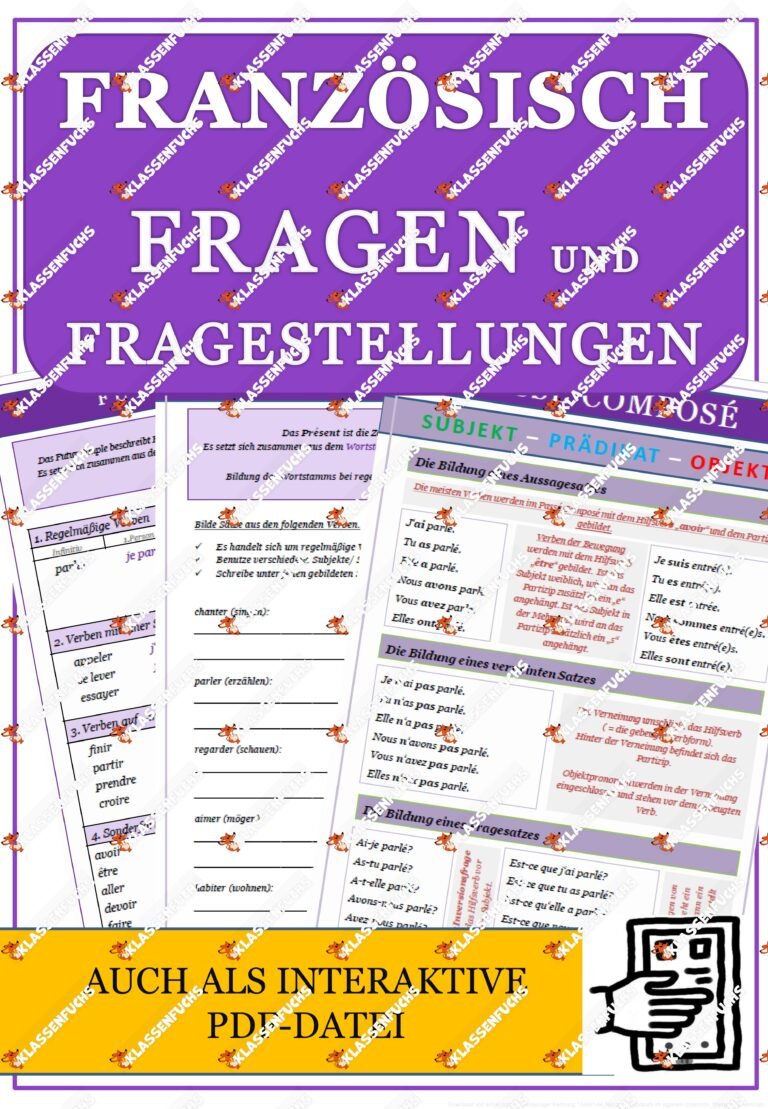 Französisch: Fragesätze und Fragewörter